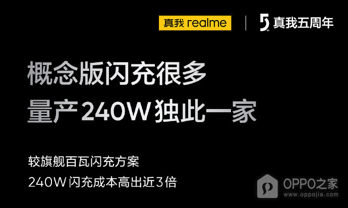 真我GT5快充升级，是目前支持的最高充电功率Type-C手机