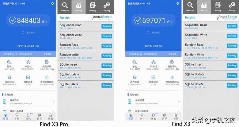 oppofindx3和findx3pro区别大吗